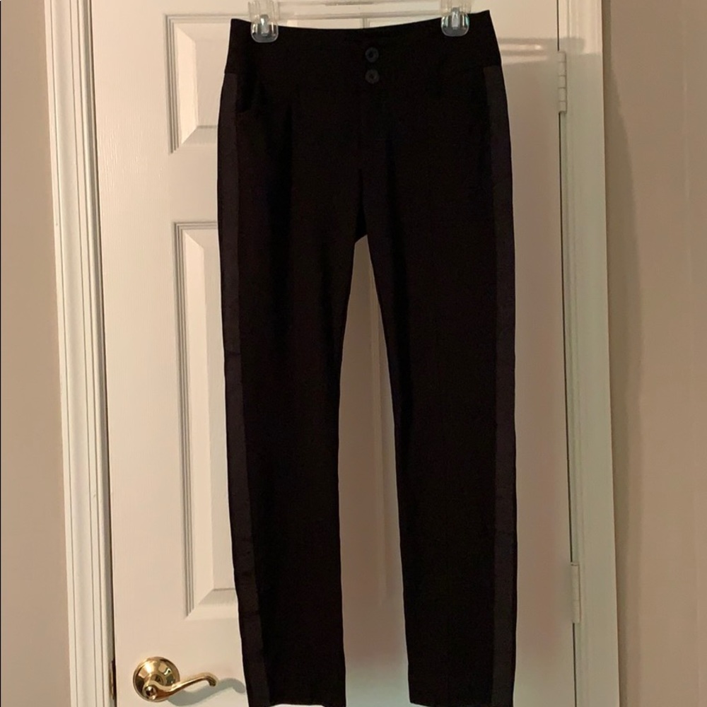 CAbi Black Tuxedo Lean Trouser